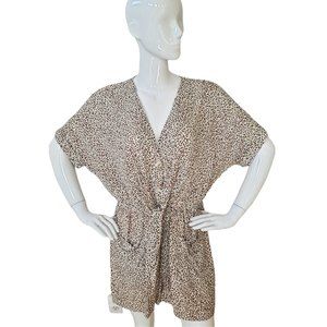 NWT Dear Siouxsie Ruthie Playsuit Leopard Print Size 10 (m) US XL